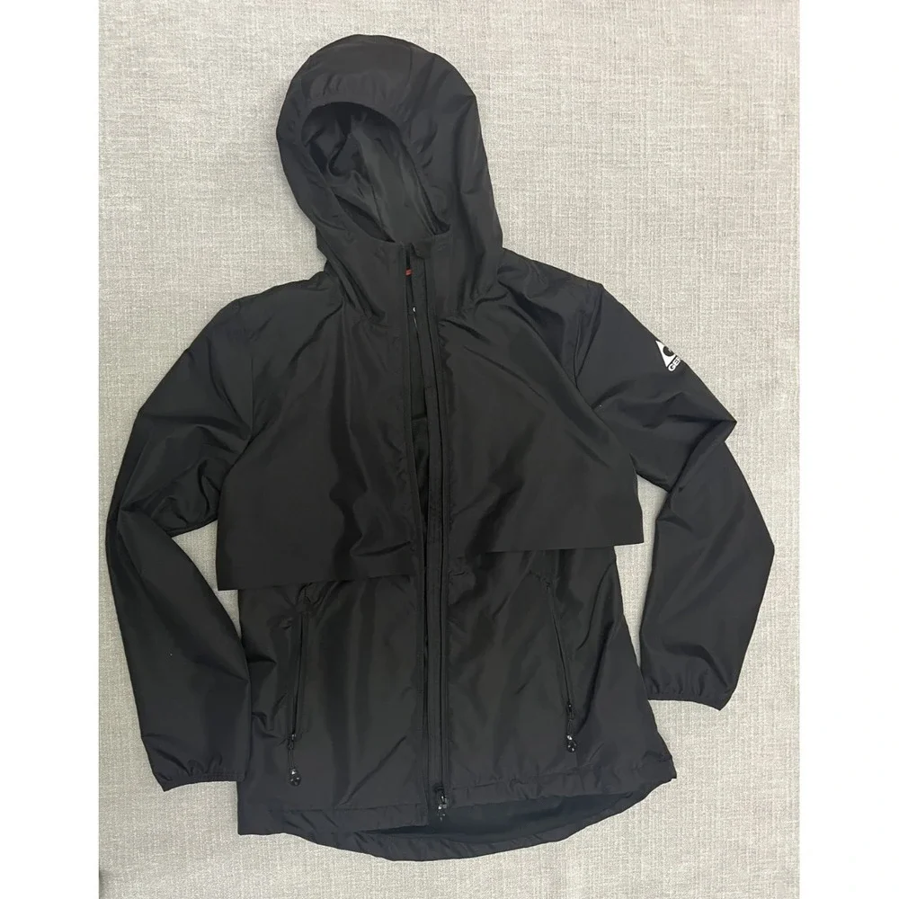 Gerry Hoodie Mens Jacket Full Zip Windbreaker Lightweight BLACK, M - Picture 1 of 4